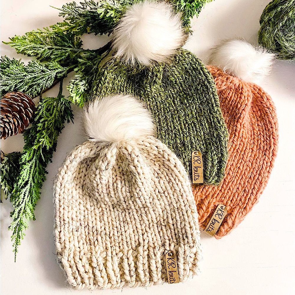 Hand-Knit Winter Solstice Beanie